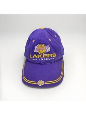 NBA Los Angeles Lakers Adjustable Basketball Cap Hat – Authentic VTG , Purple
